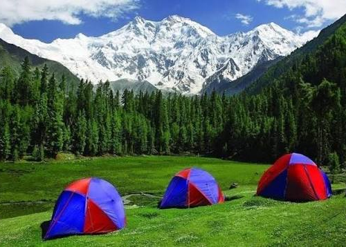 Camping in Fairy Meadows